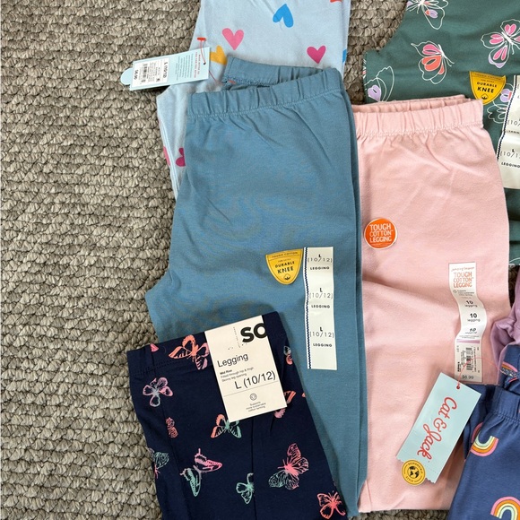 NWT Girls Leggings 10 & 10/12 - Picture 2 of 5